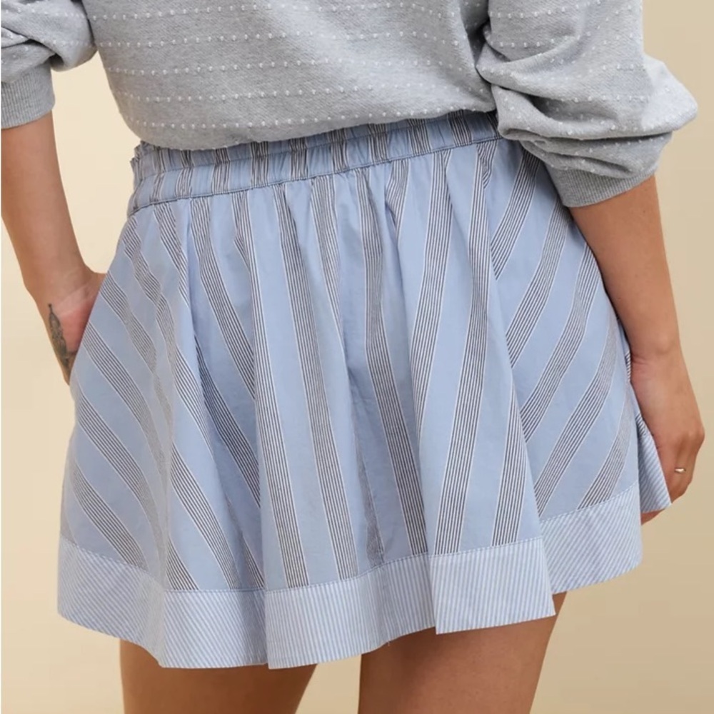 Aerie Light Blue Boxer Skort - Picture 2 of 5